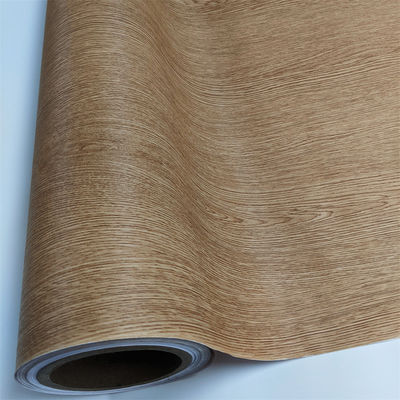 ฟิล์มภายใน PVC ครึ่งแข็งที่มีเนื้อเยื่อไม้ สําหรับเฟอร์นิเจอร์ผนัง Mdf