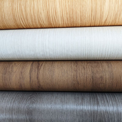 0.14 มม หนังไม้ PVC ผงลึก สําหรับเฟอร์นิเจอร์ Mdf โปรไฟล์ตกแต่ง