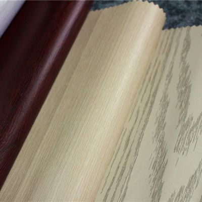เฟอร์นิเจอร์ปรับปรุงฟิล์มเมล็ดไม้ ผงกระดาษสัมผัสติดต่อด้วยตัวเอง 0.08mm-0.15mm