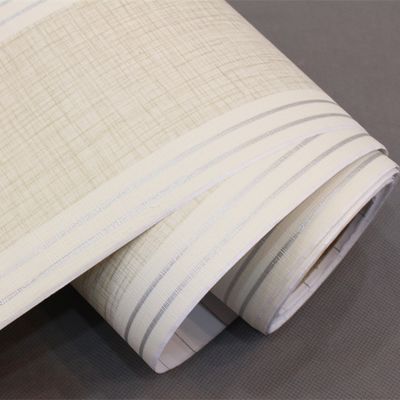 0.1mm-0.15mm ความหนา PVC Wallpaper Self Adhesive Covering สําหรับห้องนั่งเล่น